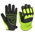 Hi-vis reflektierende Anti-Vibration Synthetic Leder Arbeitssicherheitsmechaniker Handschuhe